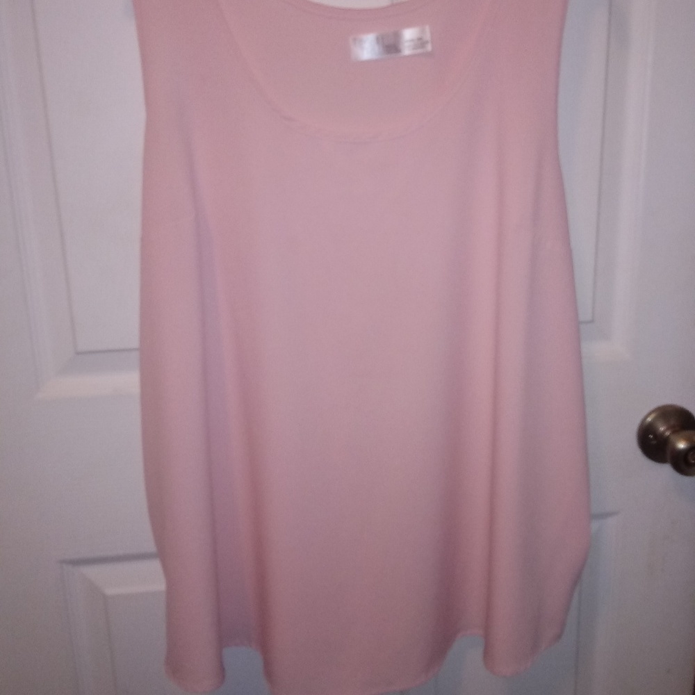 Dressy light pink tank top
